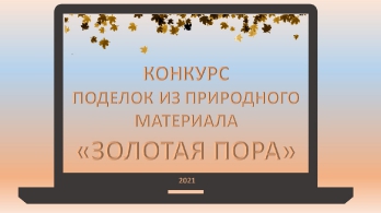 Конкурс поделок из природного материала 